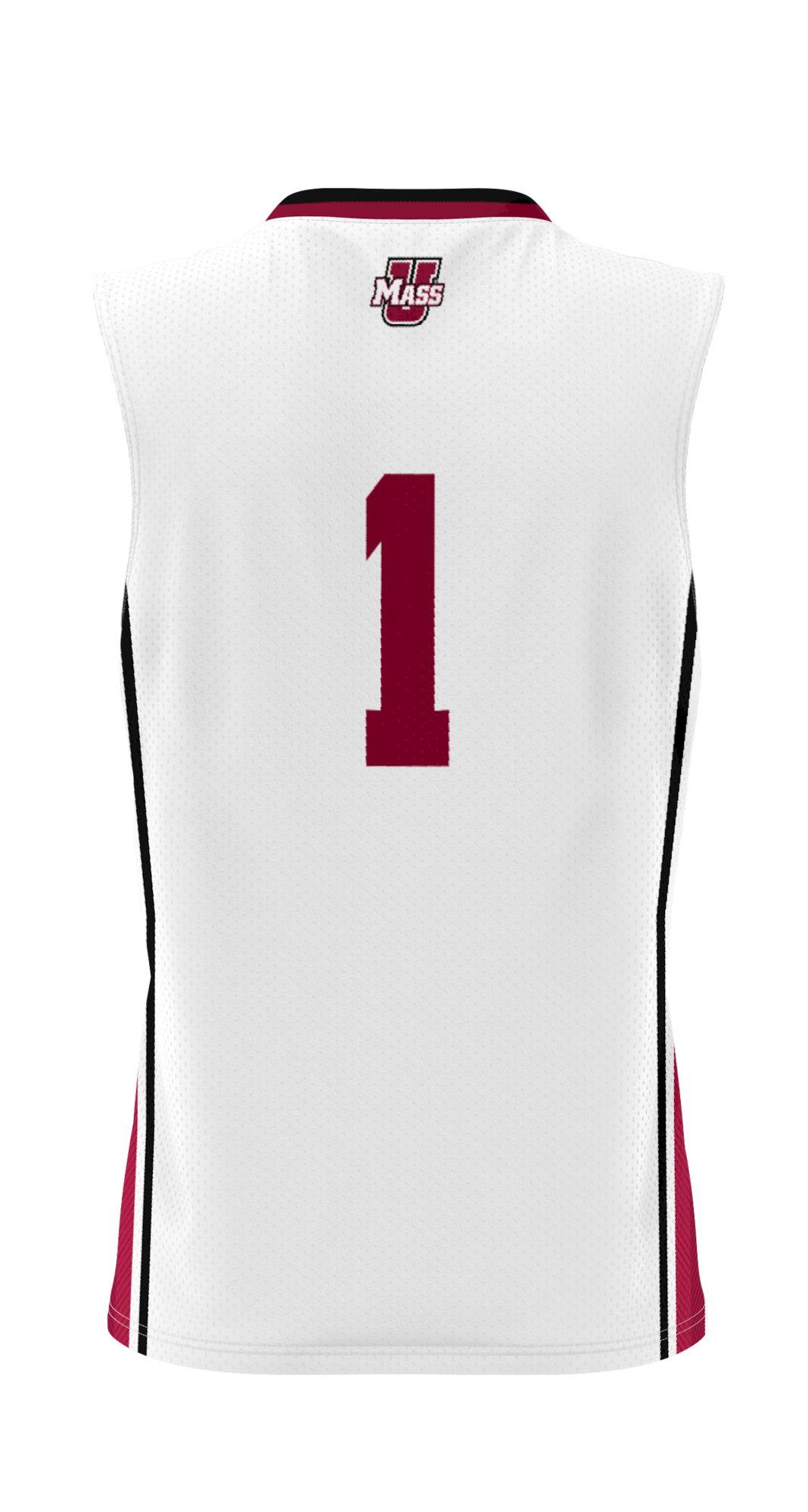 #1 UMass Minutemen Lightweight Basketball Jersey - White