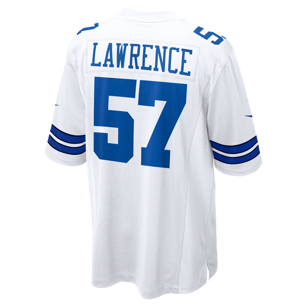 Dallas Cowboys Malachi Lawrence White Game Football Jersey