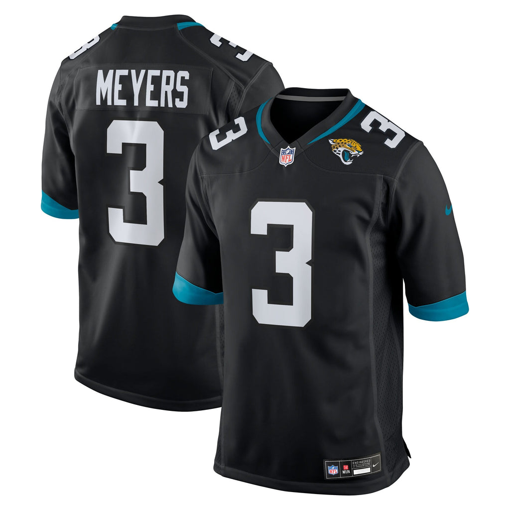 Jacksonville Jaguars Jakobi Meyers Black Alternate Game Football Jersey
