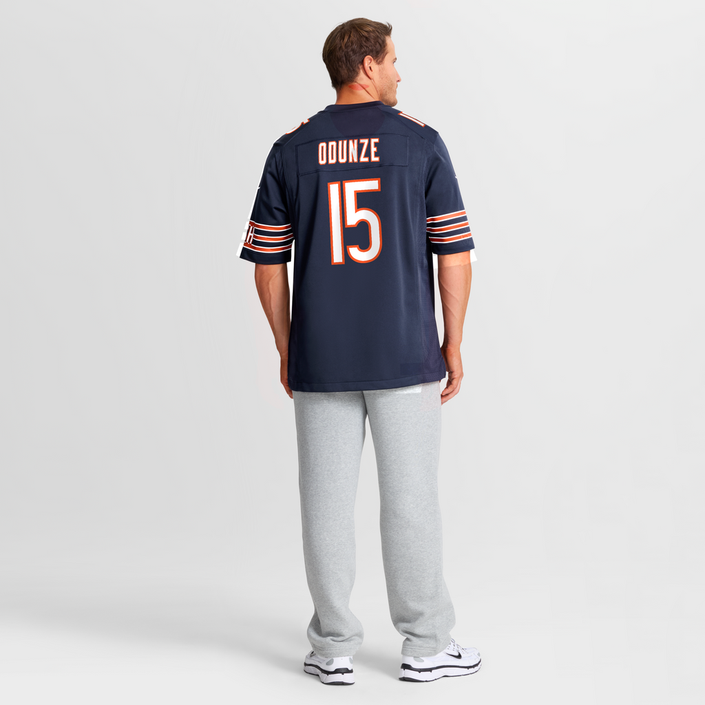 Chicago Bears Rome Odunze Navy Player Game Football Jersey