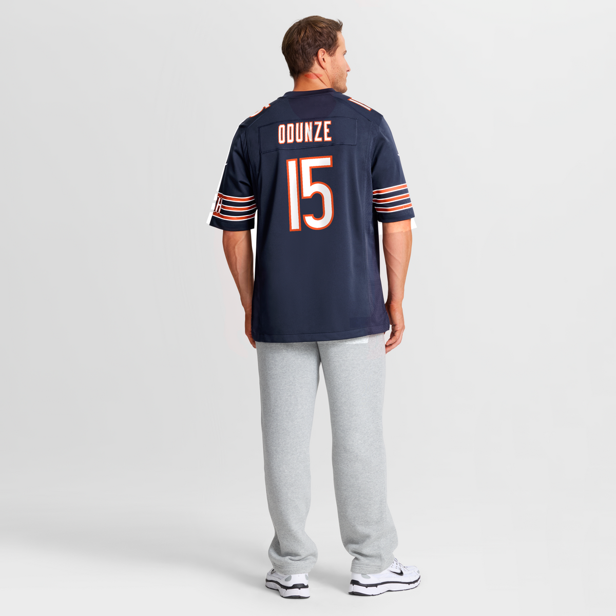 Chicago Bears Rome Odunze Navy Player Game Football Jersey