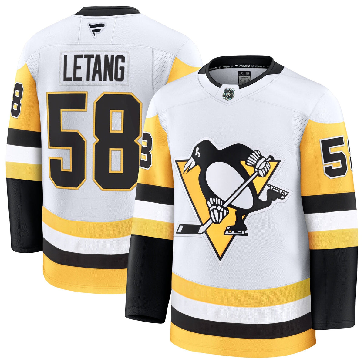 Pittsburgh Penguins Kris Letang White Premium Jersey