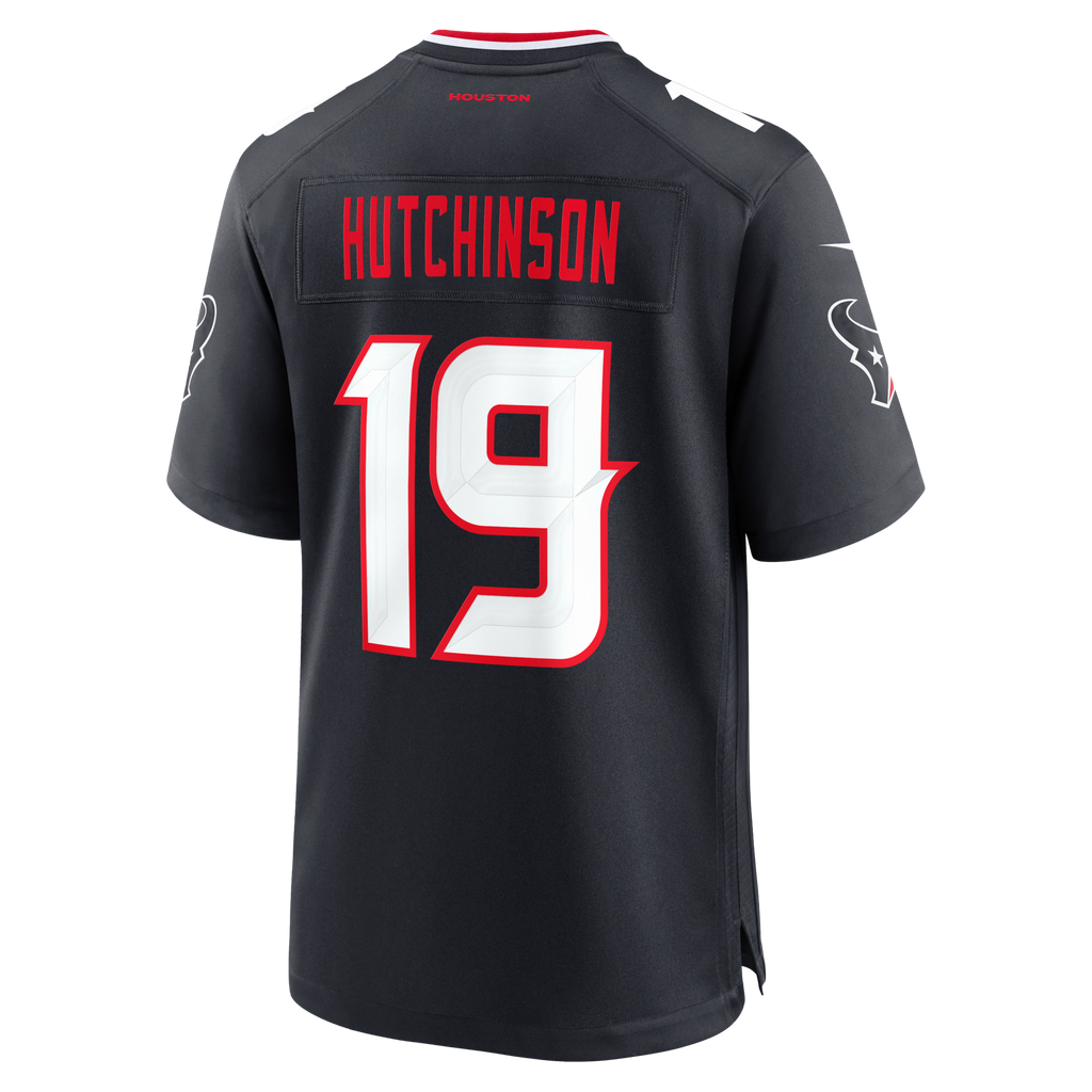 Houston Texans Xavier Hutchinson Navy Team Game Football Jersey