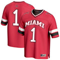 #1 Miami University RedHawks Lightweight Collegiate Football Fashion Jersey - Red