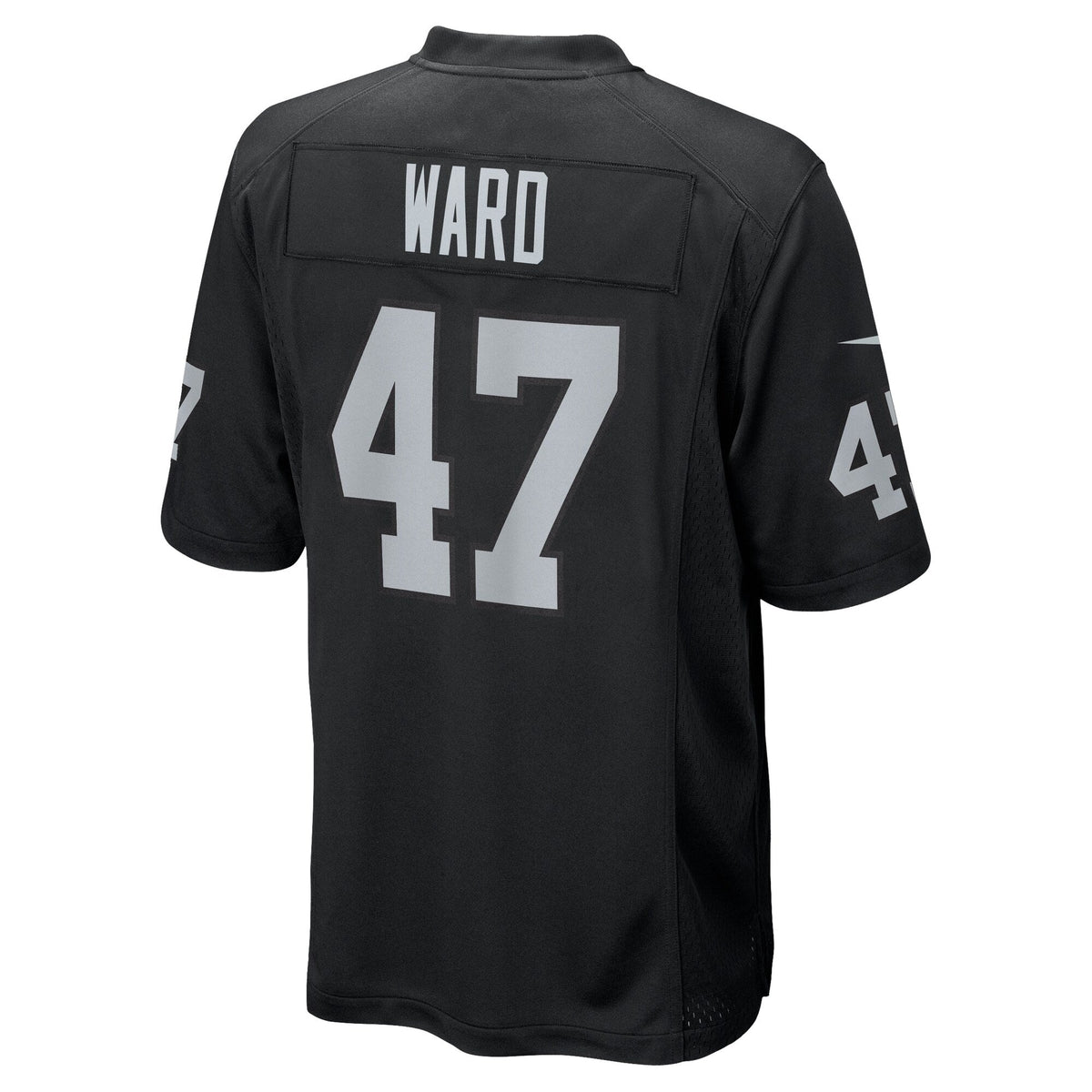 Las Vegas Raiders Alex Ward Black Team Game Football Jersey