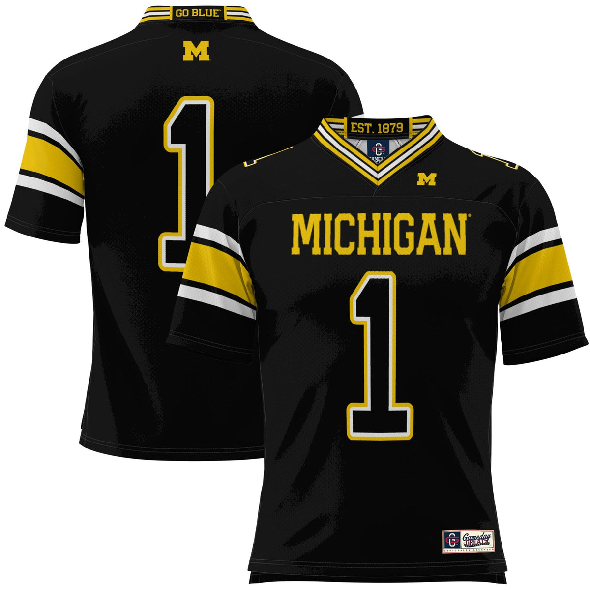 #1 Black Michigan Wolverines Football Jersey