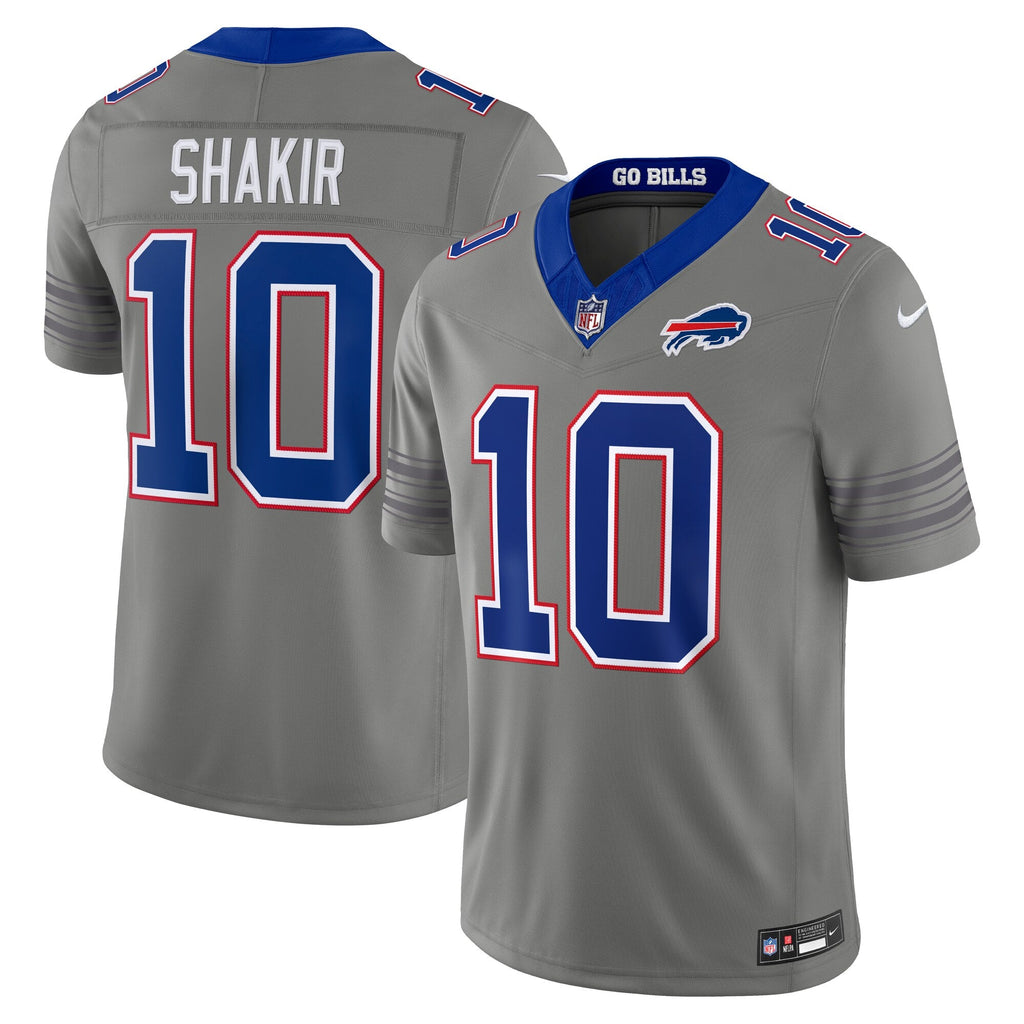 Buffalo Bills Khalil Shakir Gray Nickel City Vapor F.U.S.E. Stitched Limited Football Jersey