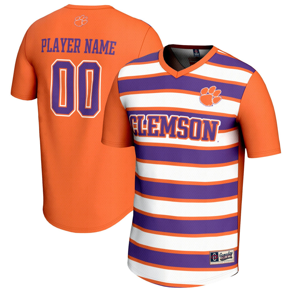 Clemson Tigers Collegiate Soccer NIL Pick-A-Player Fashion Jersey - Orange/Purple