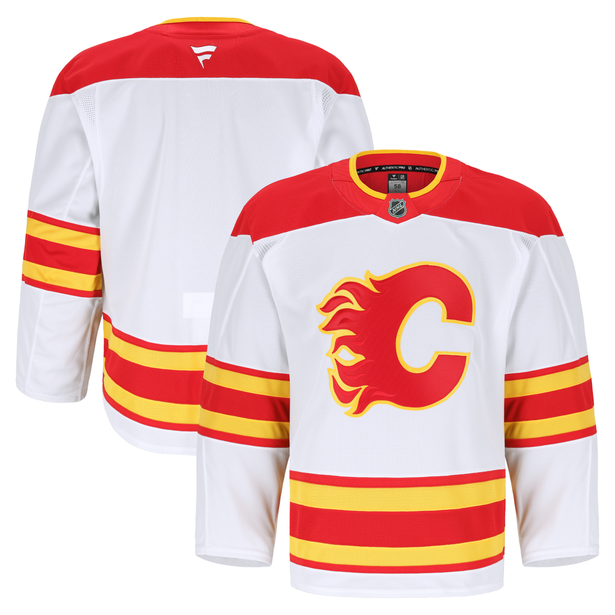 Calgary Flames White Away Pro Jersey