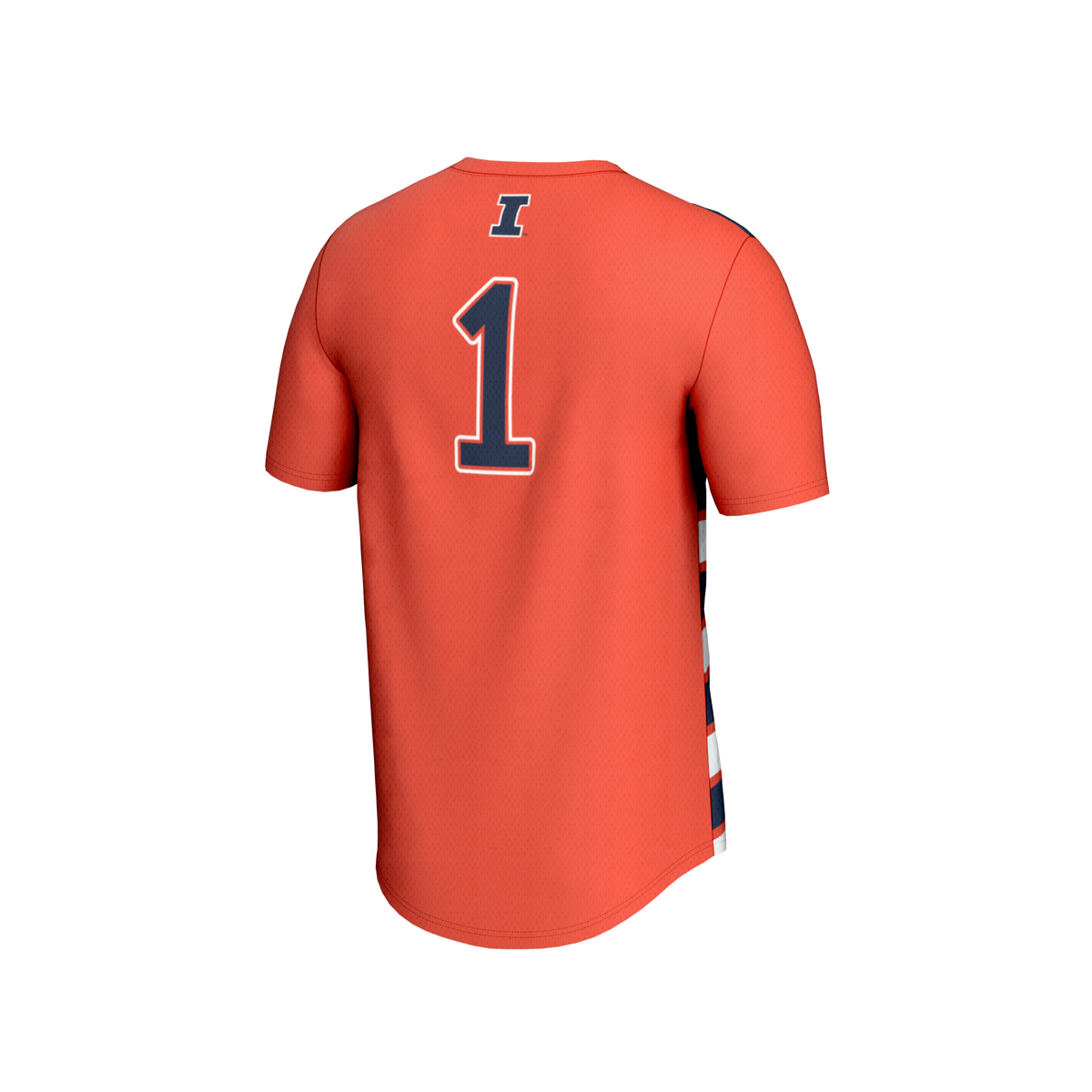 #1 Orange Illinois Fighting Illini Lightweight Soccer Fashion Jersey