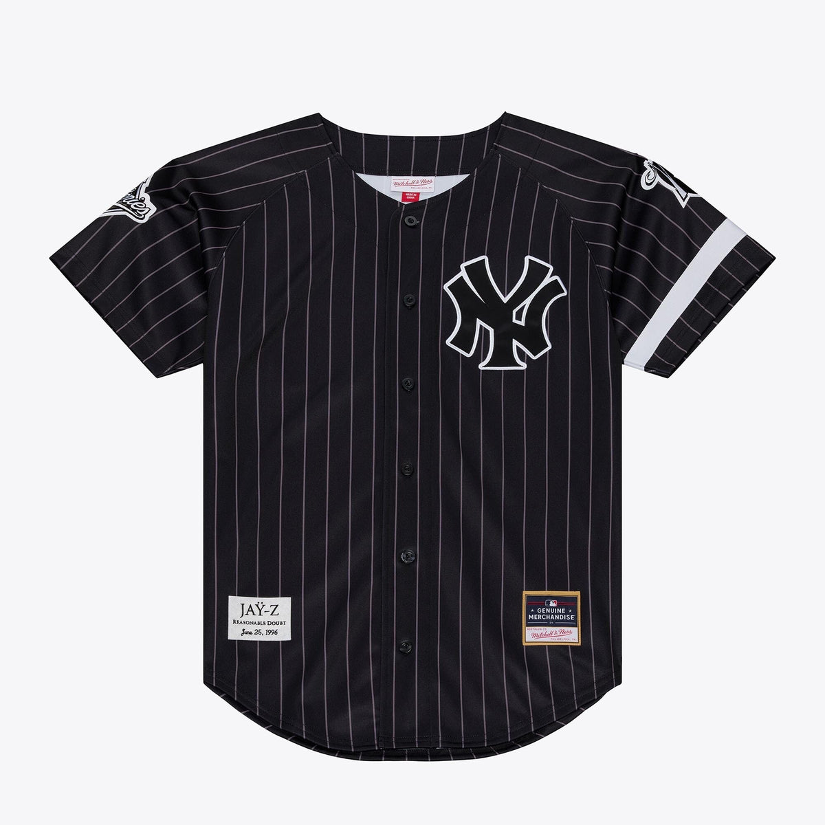 New York Yankees Jay-Z Reasonable Doubt x Black Baseball Jersey