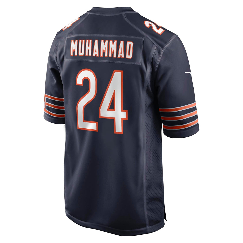 Chicago Bears Malik Muhammad Navy Team Game Football Jersey