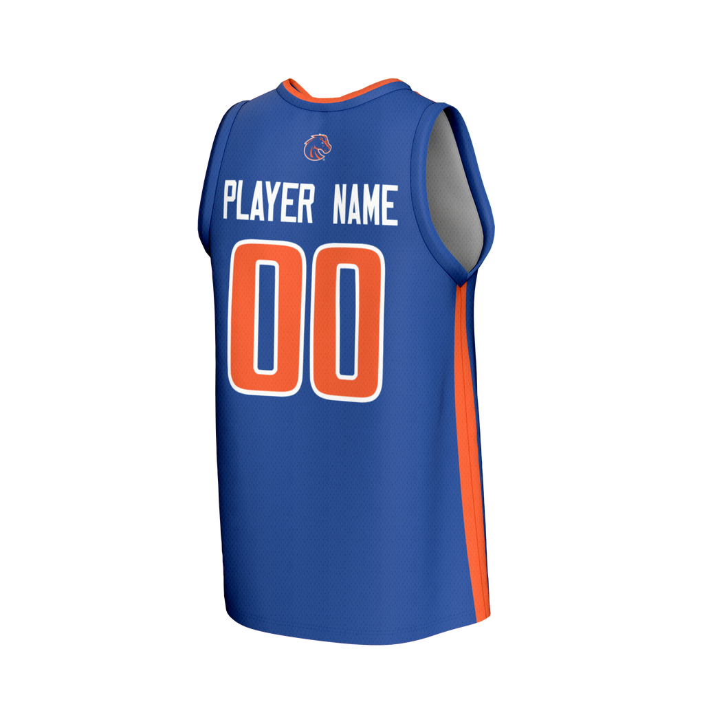 Boise State Broncos NIL Pick-A-Player Lightweight Basketball Fashion Jersey - Royal