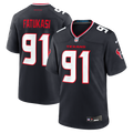 Houston Texans Folorunso Fatukasi Navy Team Game Football Jersey