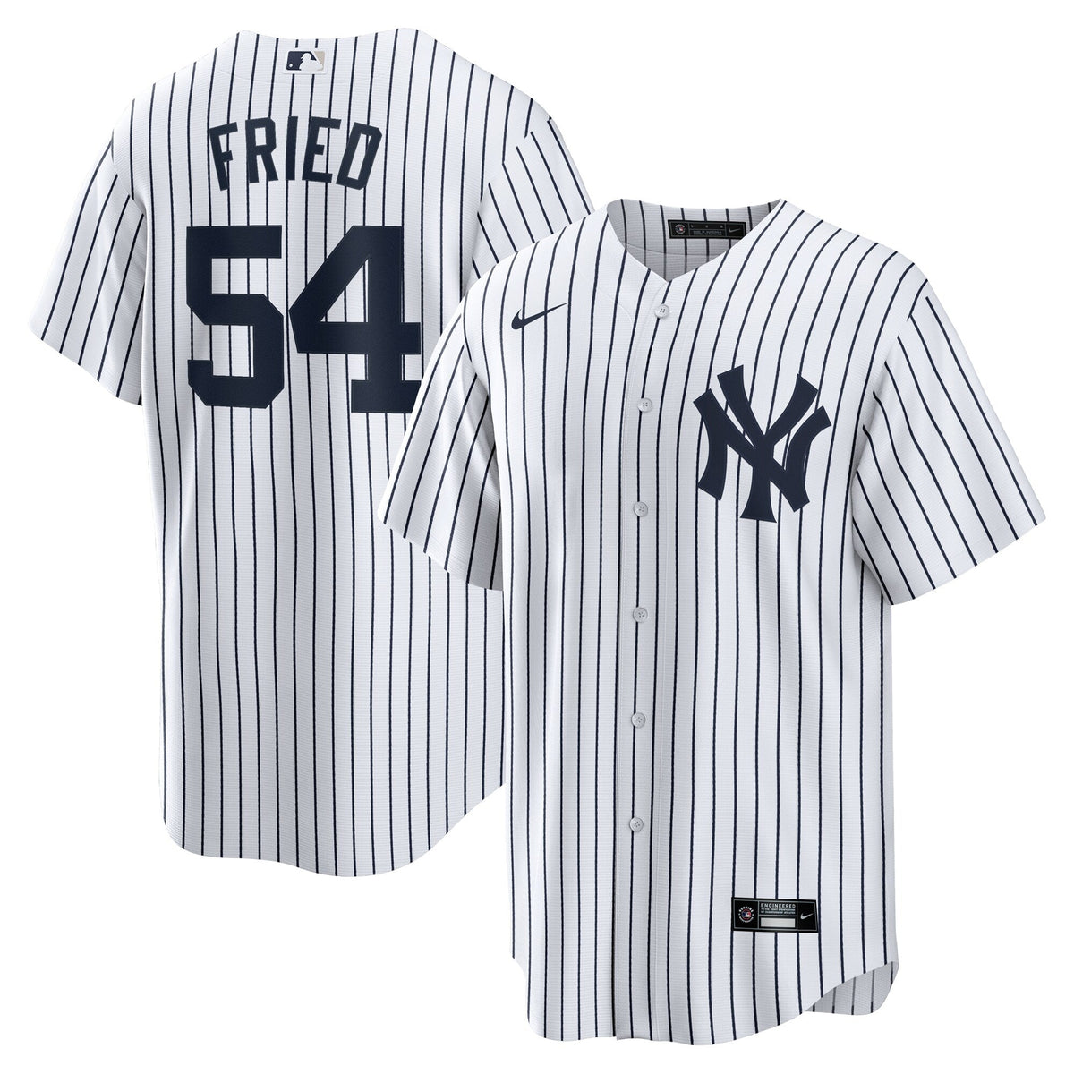 New York Yankees Max Fried White Home Replica Player Baseball Jersey