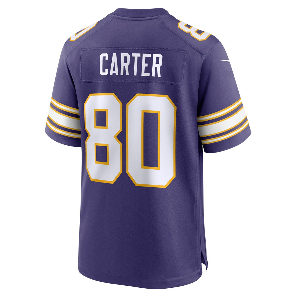 Minnesota Vikings Cris Carter Purple Retired Player Alternate Game Football Jersey