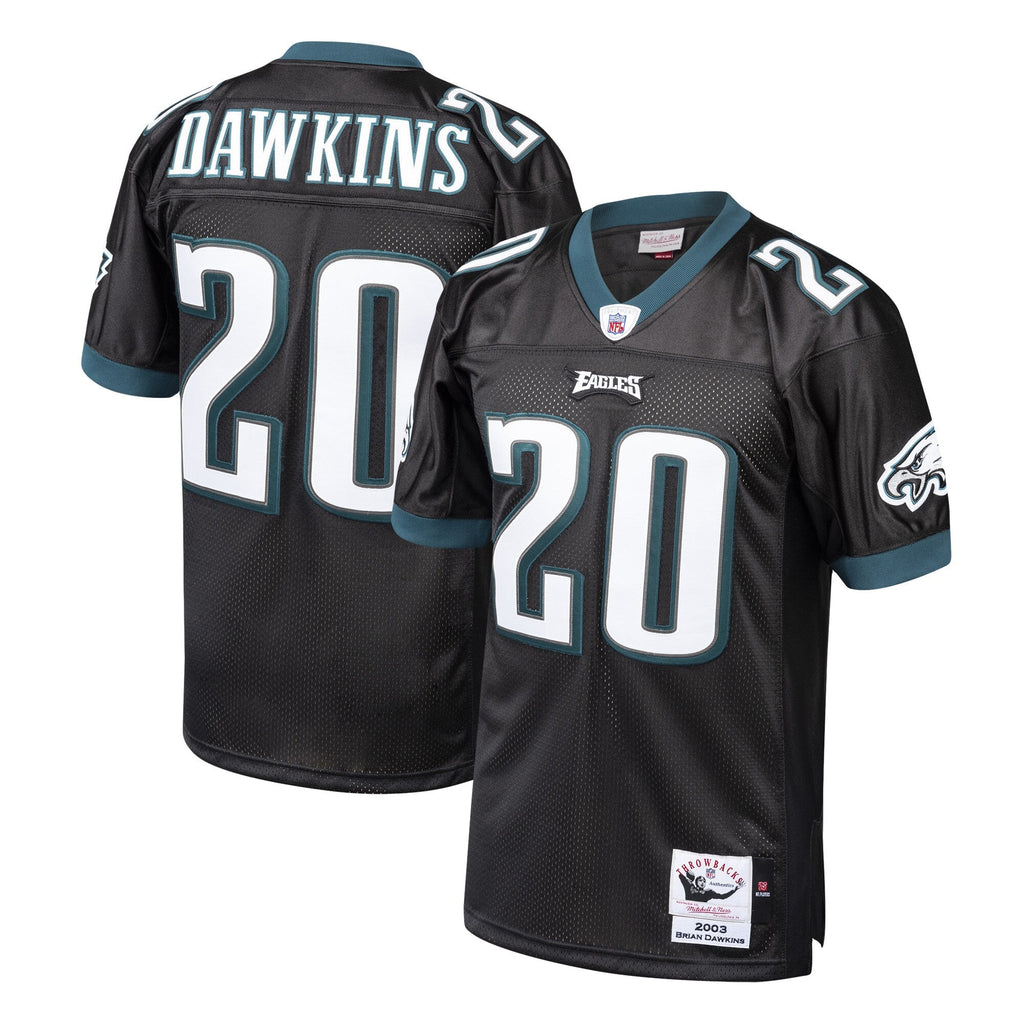 Philadelphia Eagles 2003 Brian Dawkins Black Throwback Retired Player Football Jersey