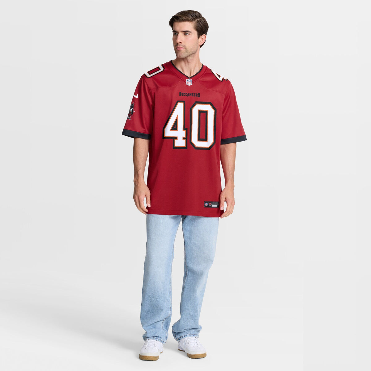 Tampa Bay Buccaneers Mike Alstott Red Retired Player Game Football Jersey