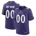 Baltimore Ravens Purple Custom Game Football Jersey
