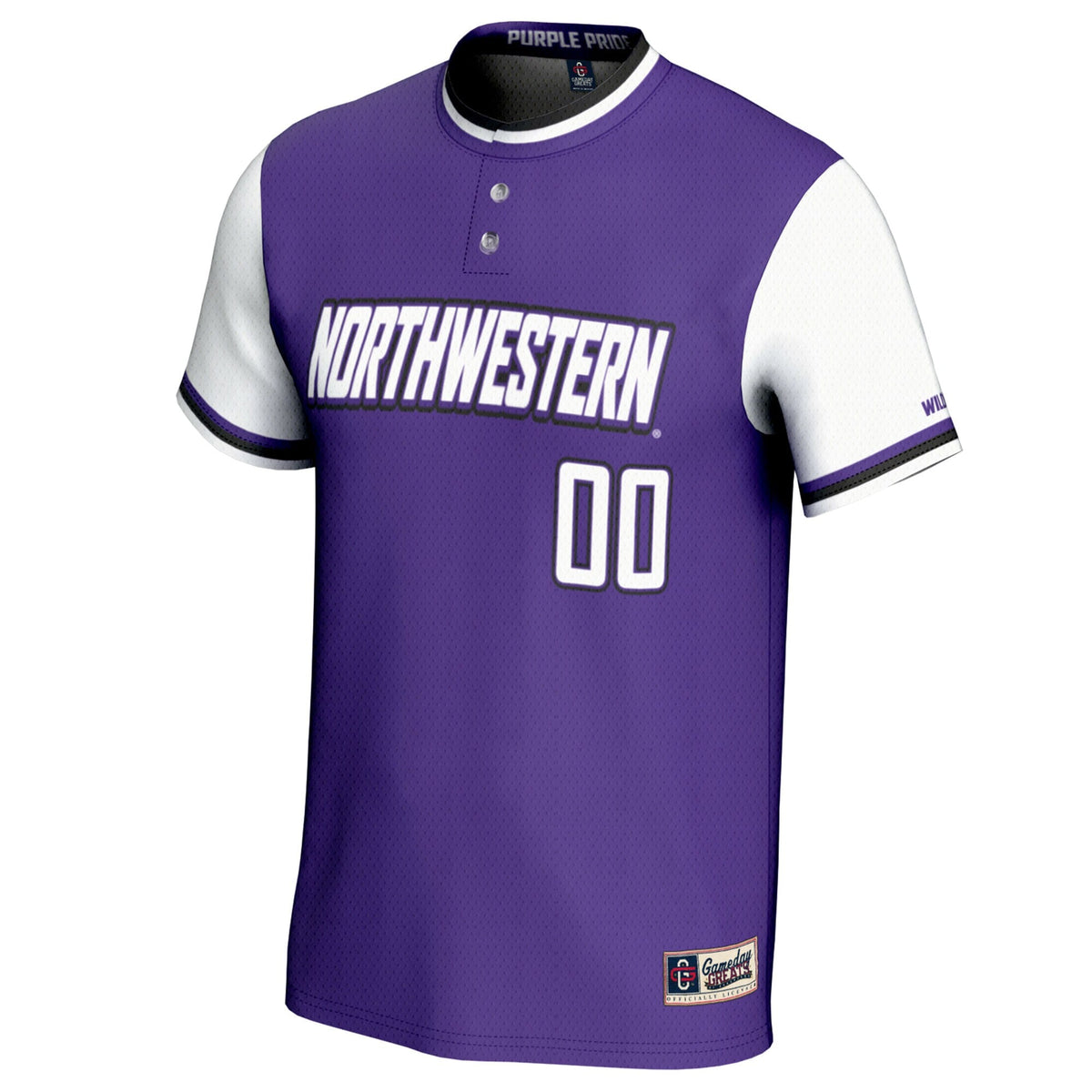 Northwestern Wildcats NIL Pick-A-Player Lightweight Softball Jersey - Purple