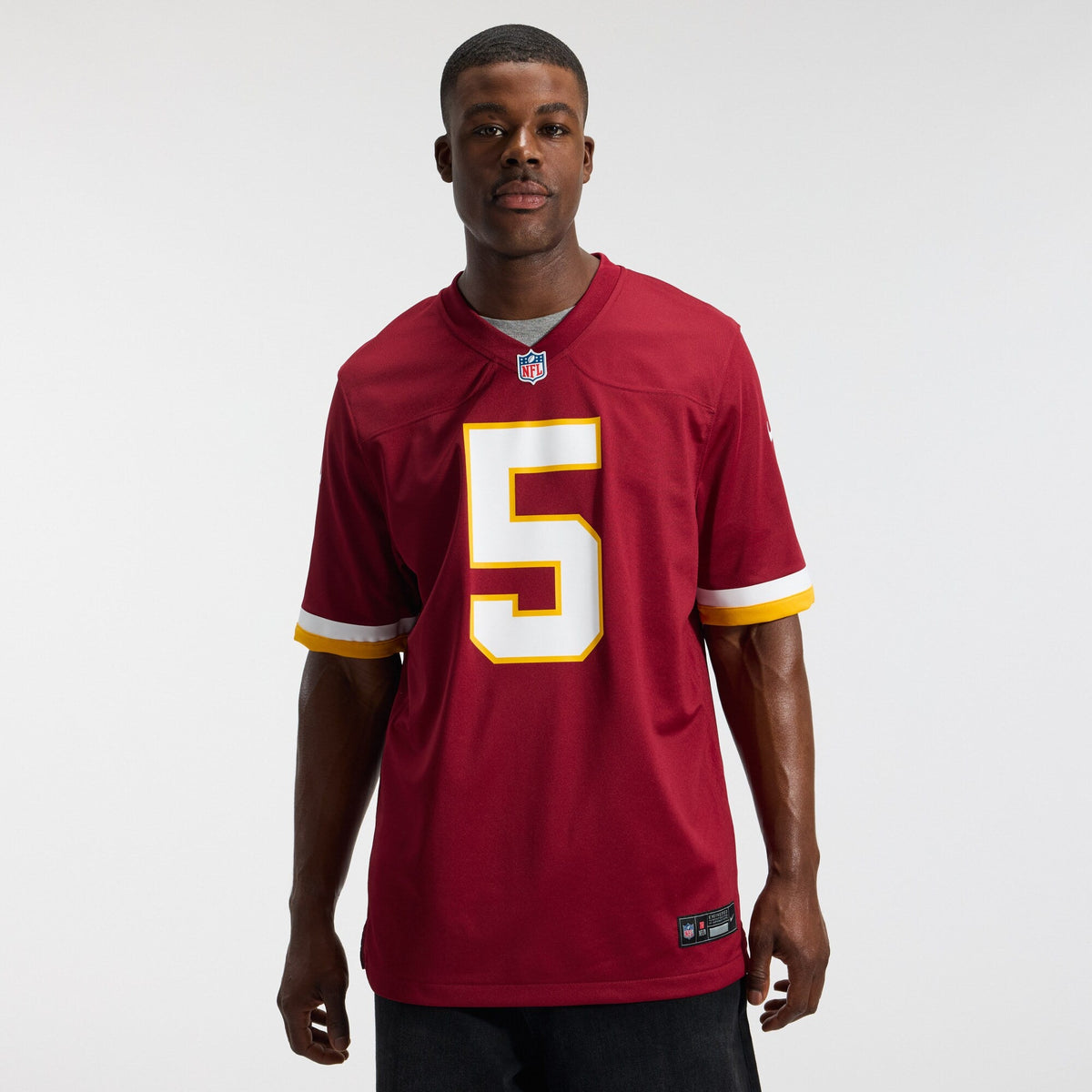 Washington Commanders Jayden Daniels Burgundy Game Football Jersey