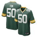 Green Bay Packers Zach Tom Green Game Player Football Jersey