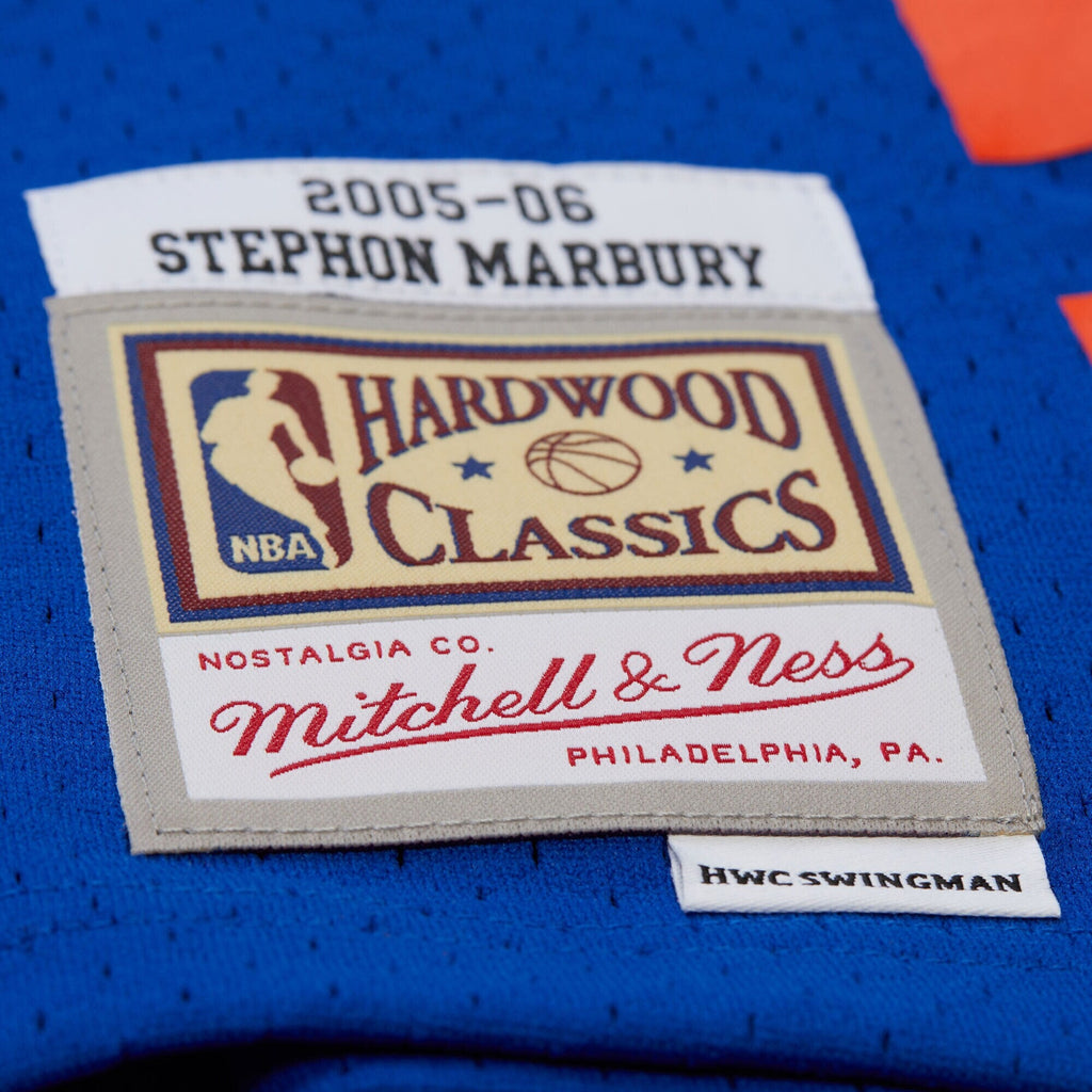 Stephon Marbury Blue New York Knicks 2005/06 Hardwood Classics Swingman Jersey