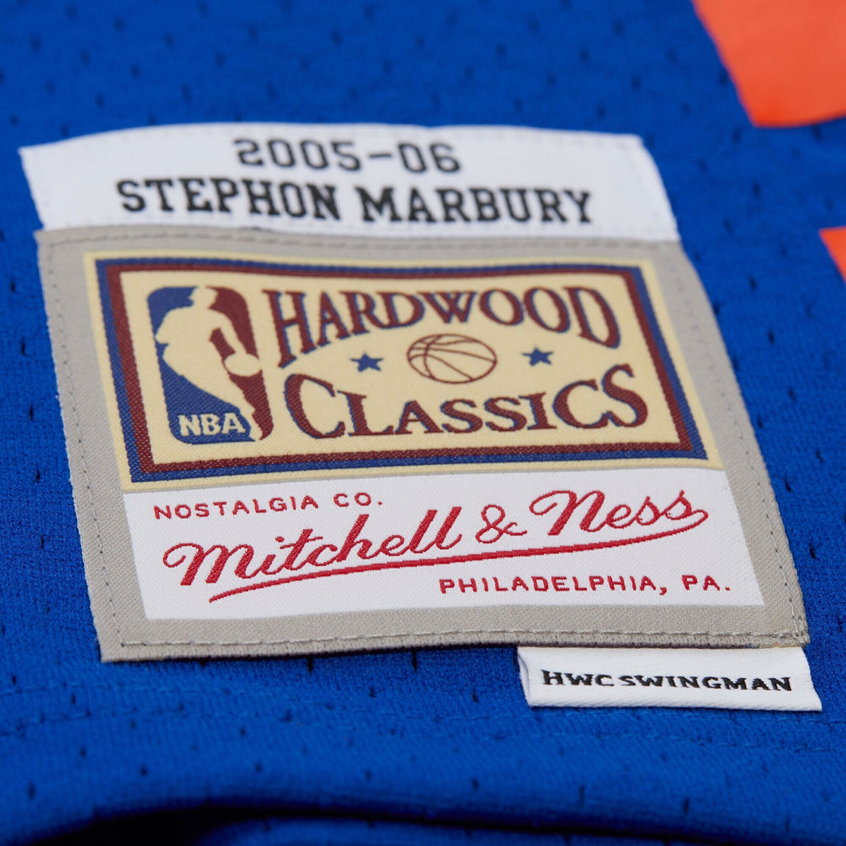 Stephon Marbury Blue New York Knicks 2005/06 Hardwood Classics Swingman Jersey
