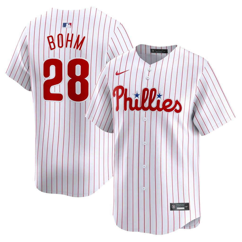 Philadelphia Phillies Alec Bohm White Home Limited Player Baseball Jersey
