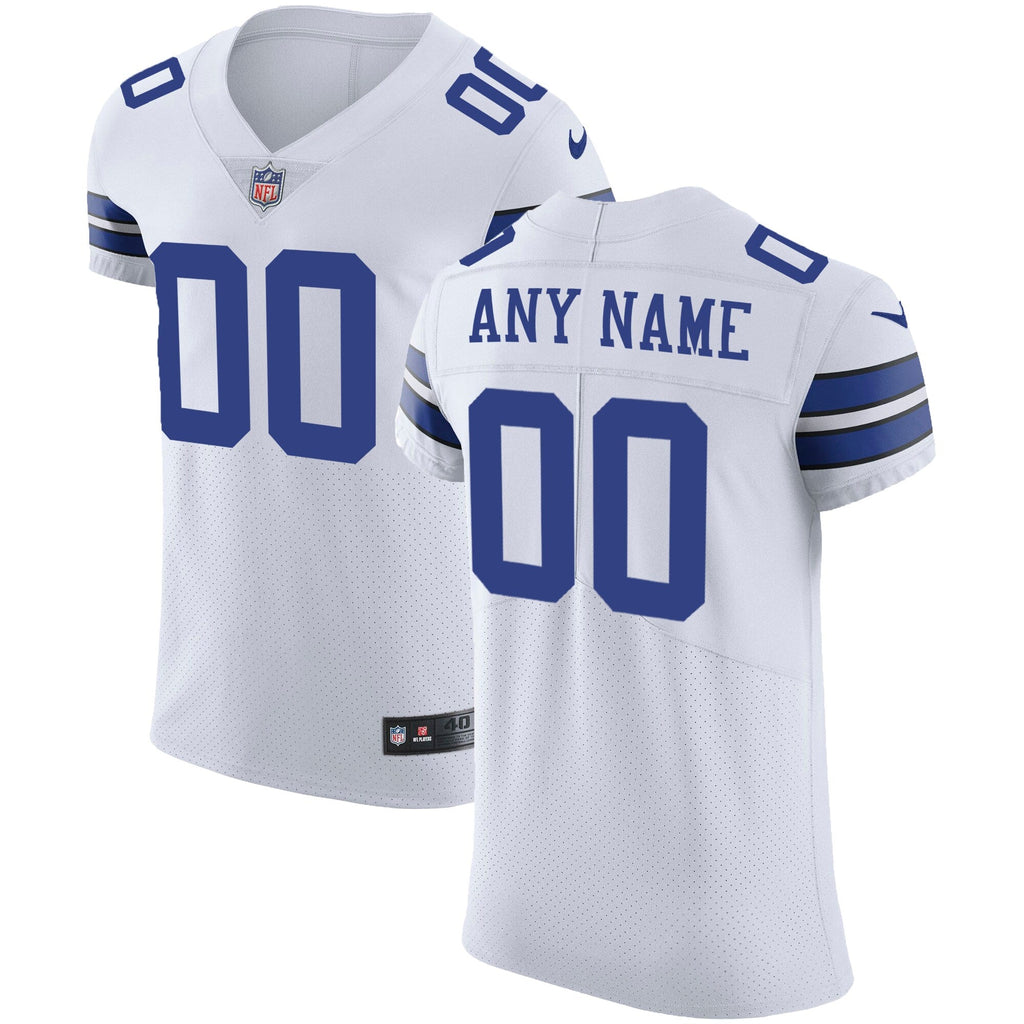 Dallas Cowboys White Vapor Untouchable Custom Elite Football Jersey