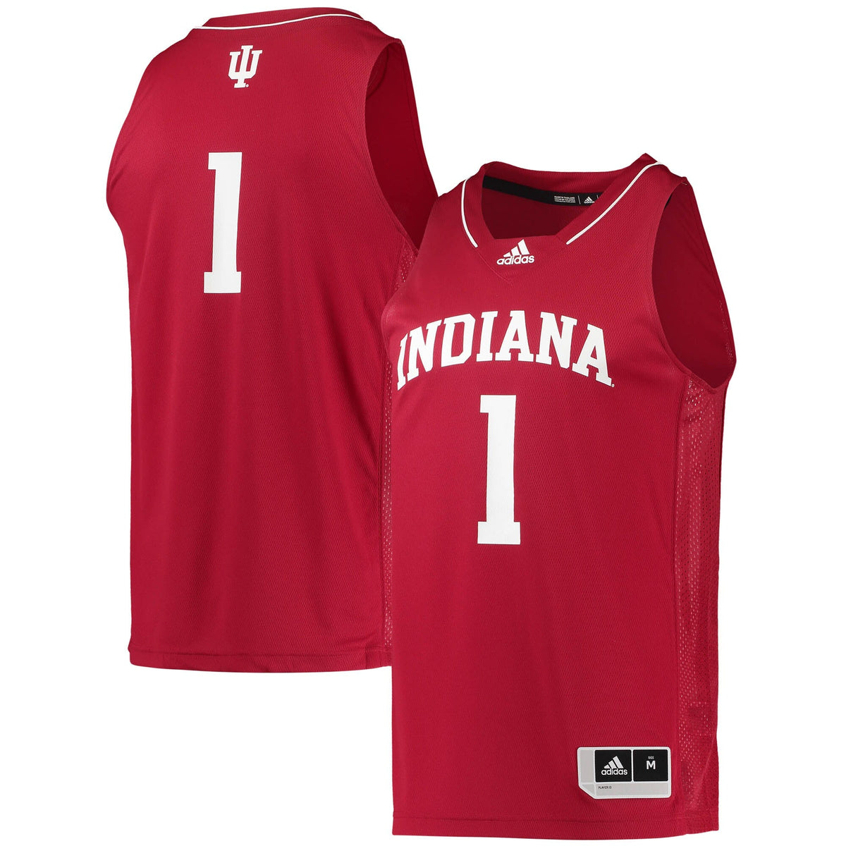 #1 Crimson Indiana Hoosiers Team Swingman Basketball Jersey