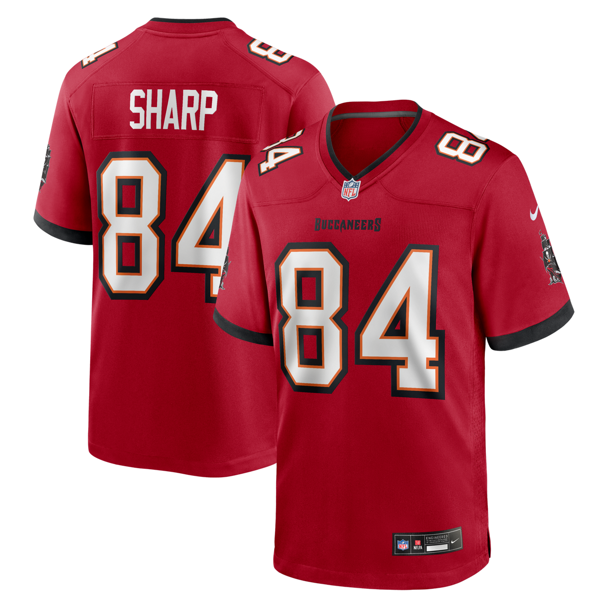 Tampa Bay Buccaneers Bauer Sharp Red Team Game Football Jersey