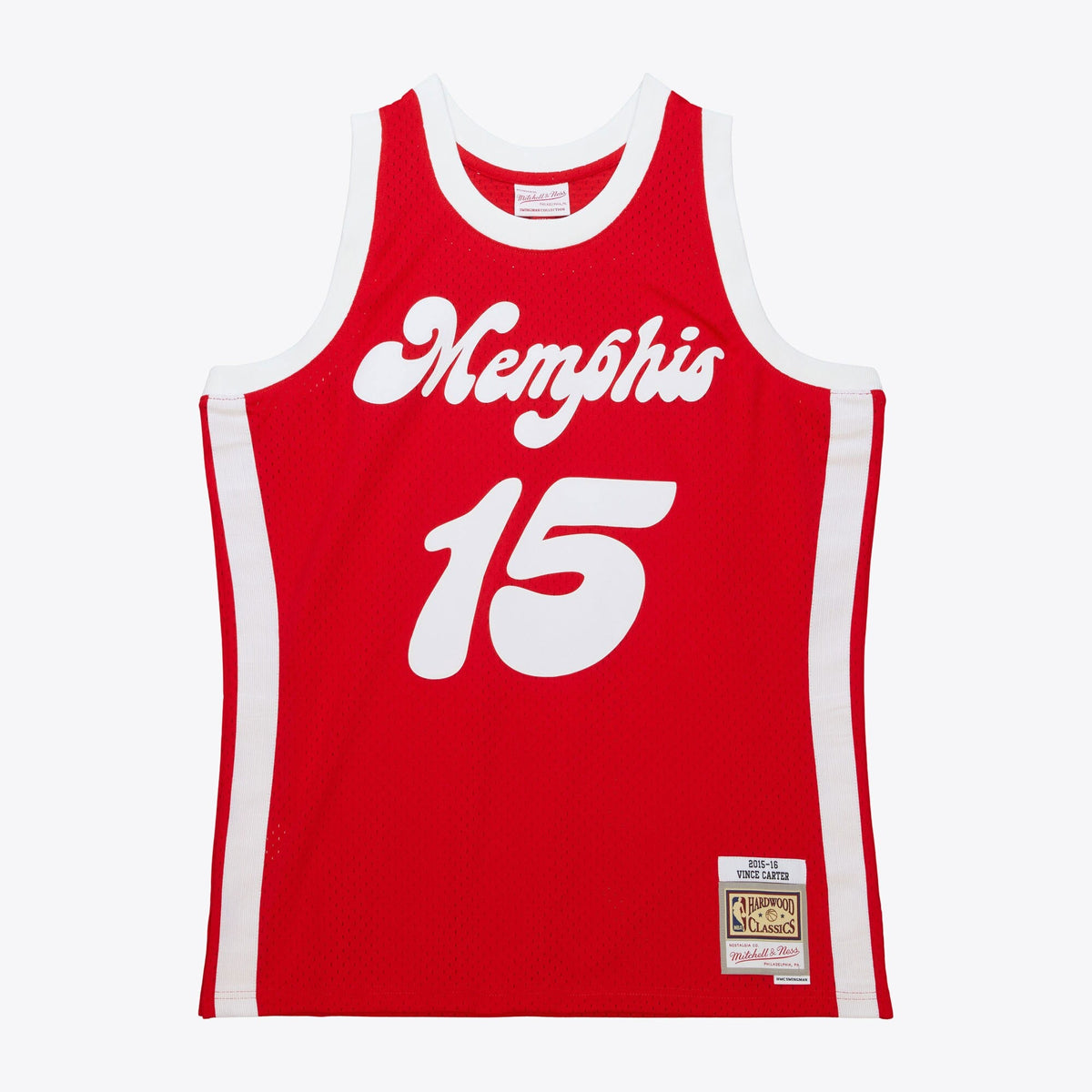 Memphis Grizzlies Vince Carter 2015 Hardwood Classics Jersey - Red