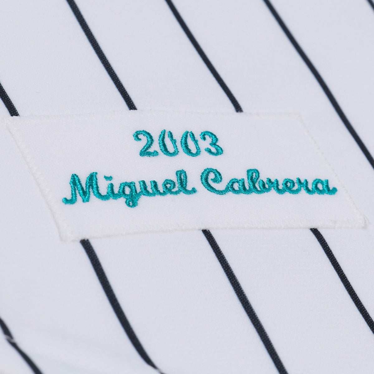 Florida Marlins Miguel Cabrera White 2003 Cooperstown Collection Baseball Jersey