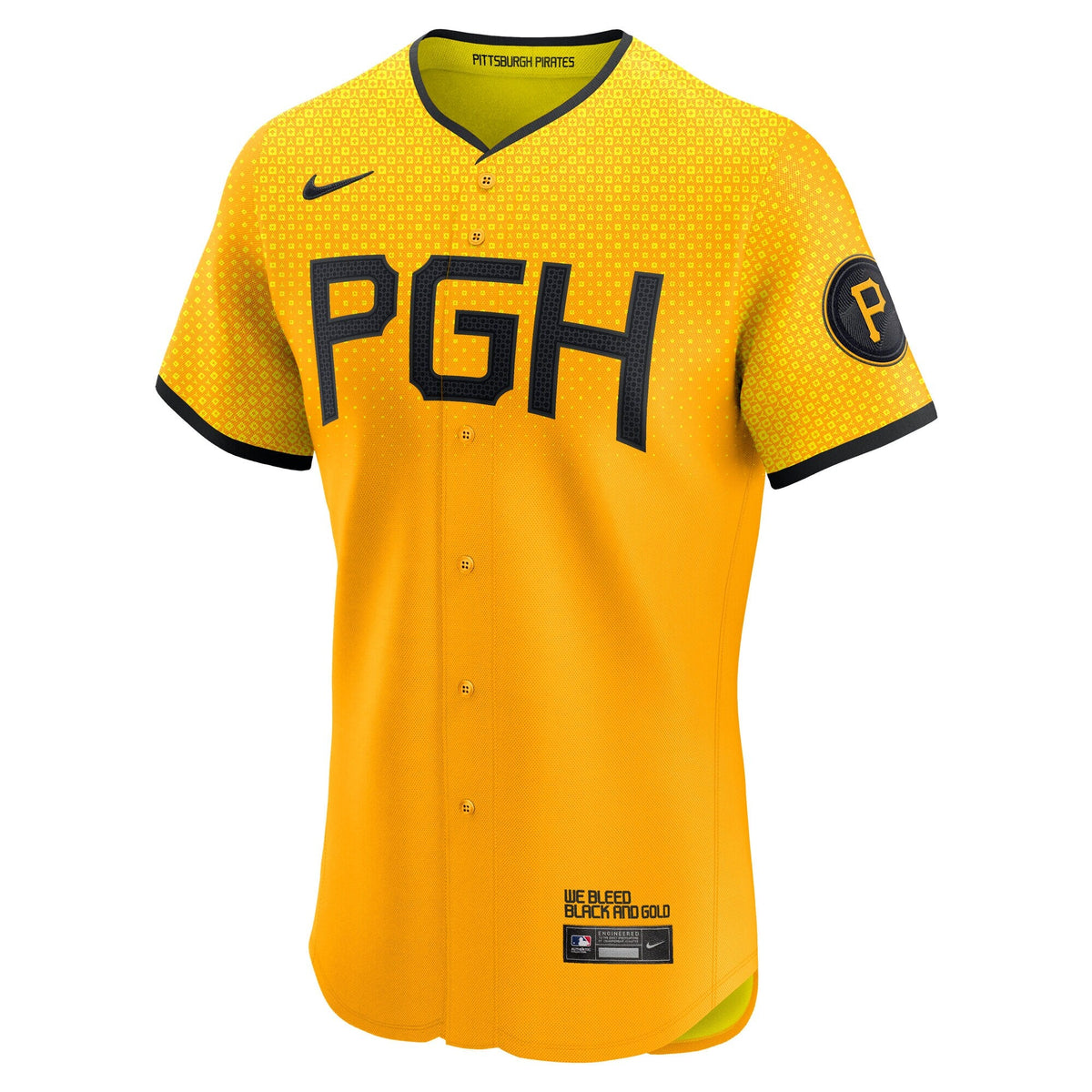 Pittsburgh Pirates Gold City Connect Elite Baseball Jersey