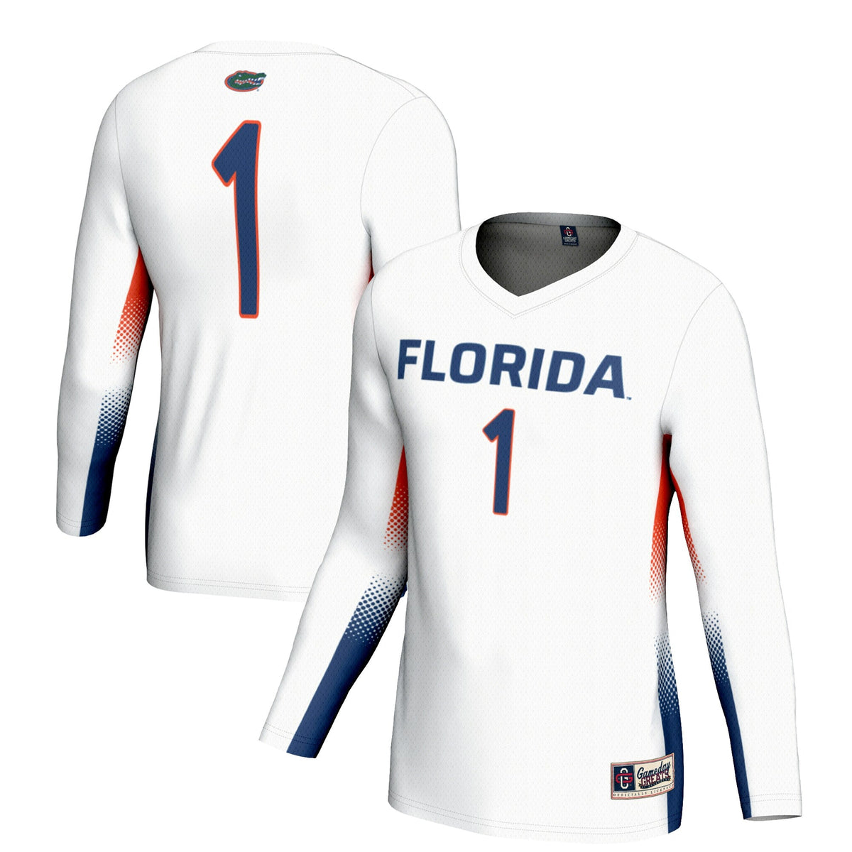 #1 Florida Gators Lightweight Volleyball Jersey - White