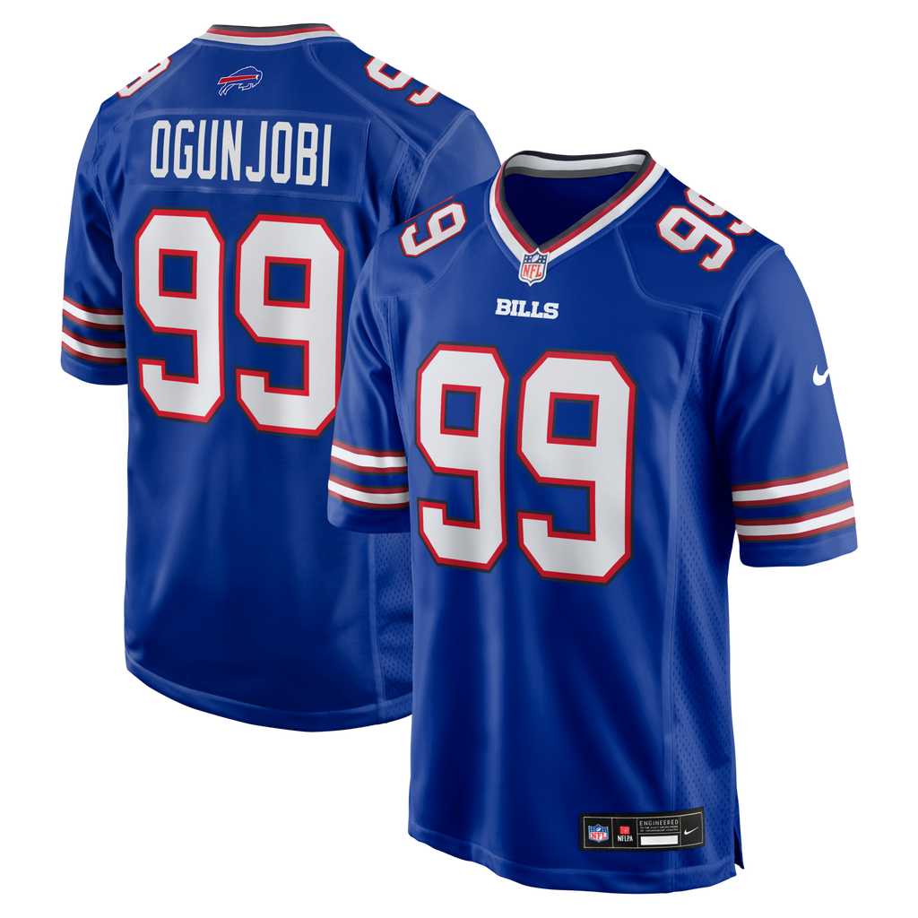 Buffalo Bills Larry Ogunjobi Royal Team Game Football Jersey