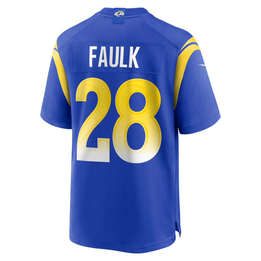 Los Angeles Rams Marshall Faulk Royal Game Retired Player Football Jersey