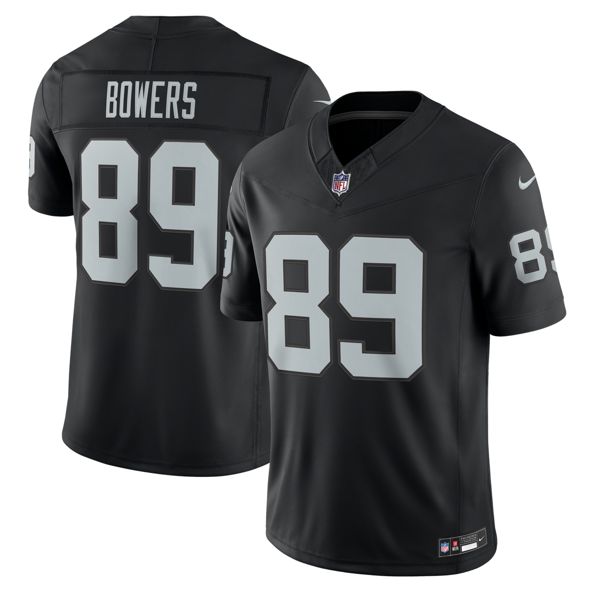 Las Vegas Raiders Brock Bowers Black Team Vapor F.U.S.E. Stitched Limited Football Jersey
