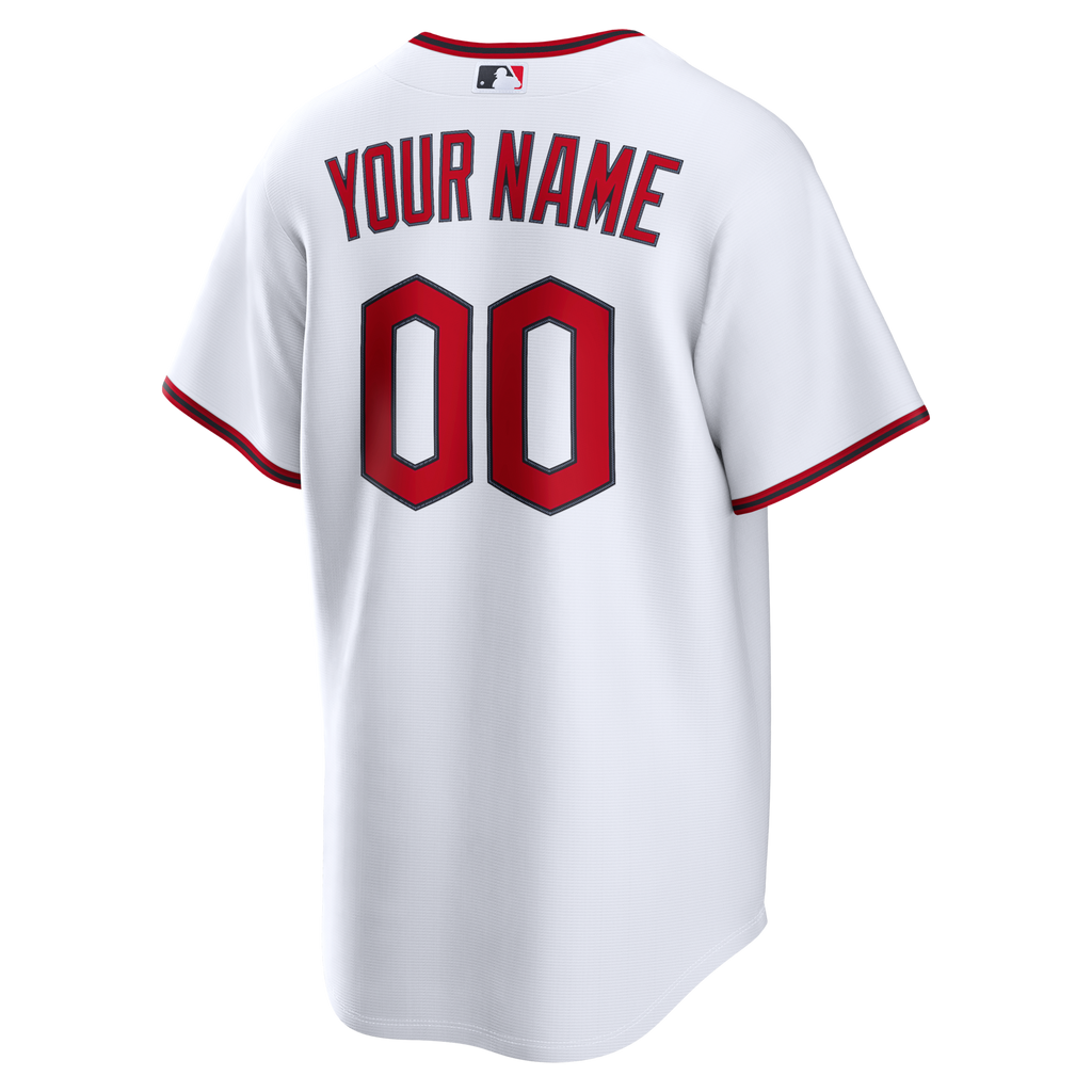 Cleveland Guardians White Home Replica Custom Baseball Jersey