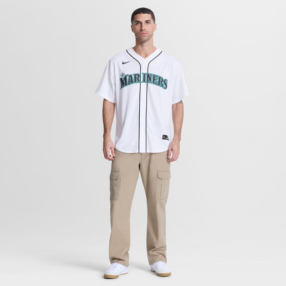 Seattle Mariners Cole Young White Home Replica Baseball Jersey