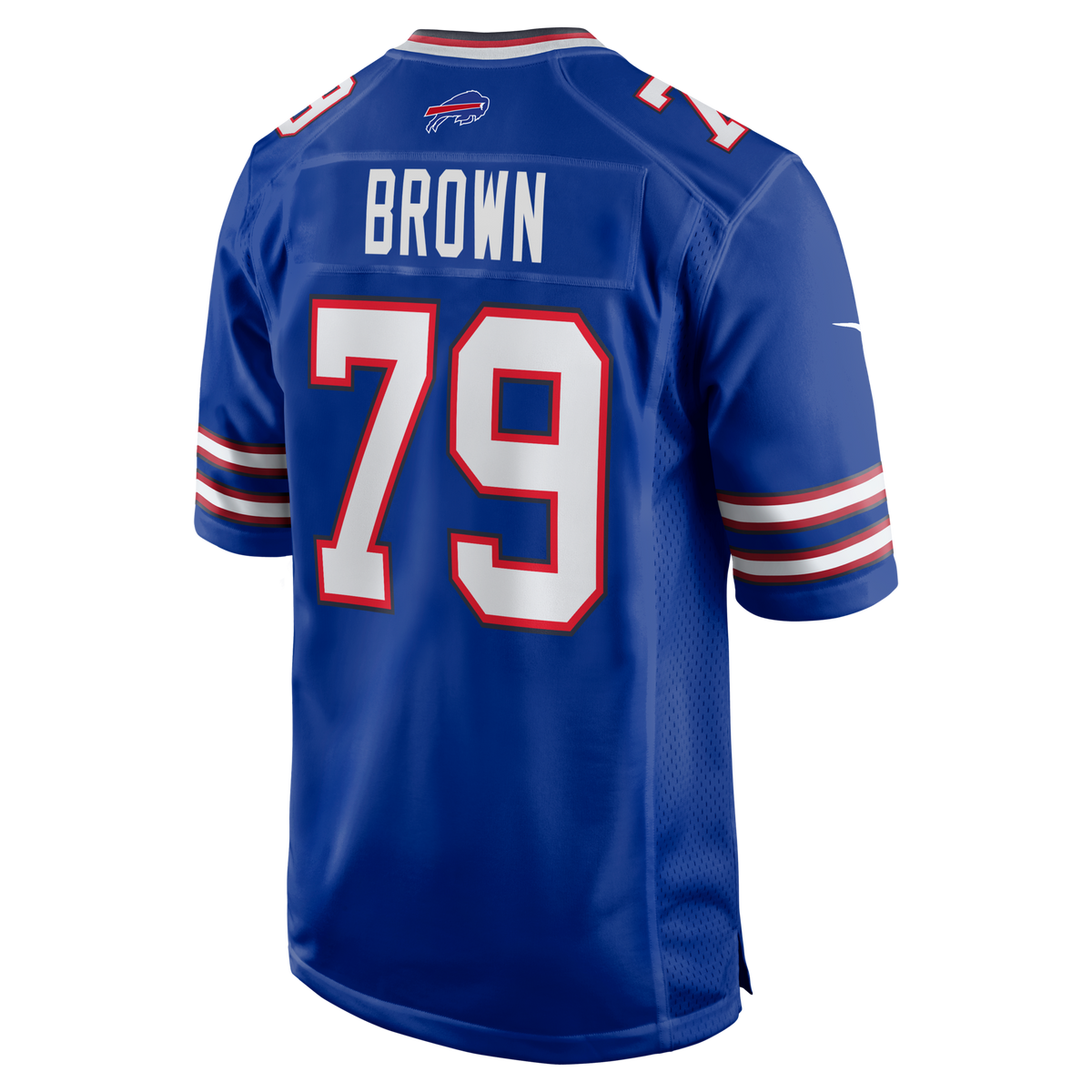Buffalo Bills Ruben Brown Royal Game Retired Player Football Jersey