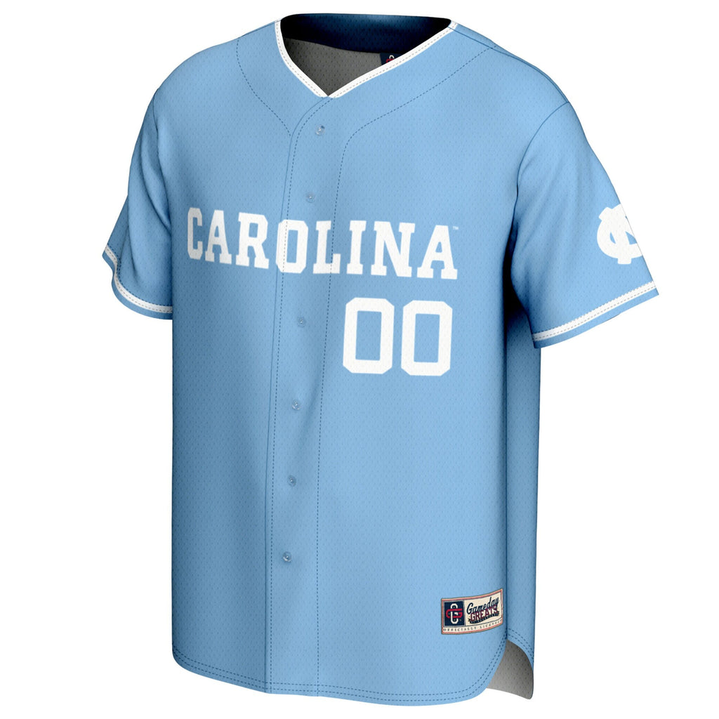 North Carolina Tar Heels NIL Pick-A-Player Lightweight Baseball Jersey - Carolina Blue
