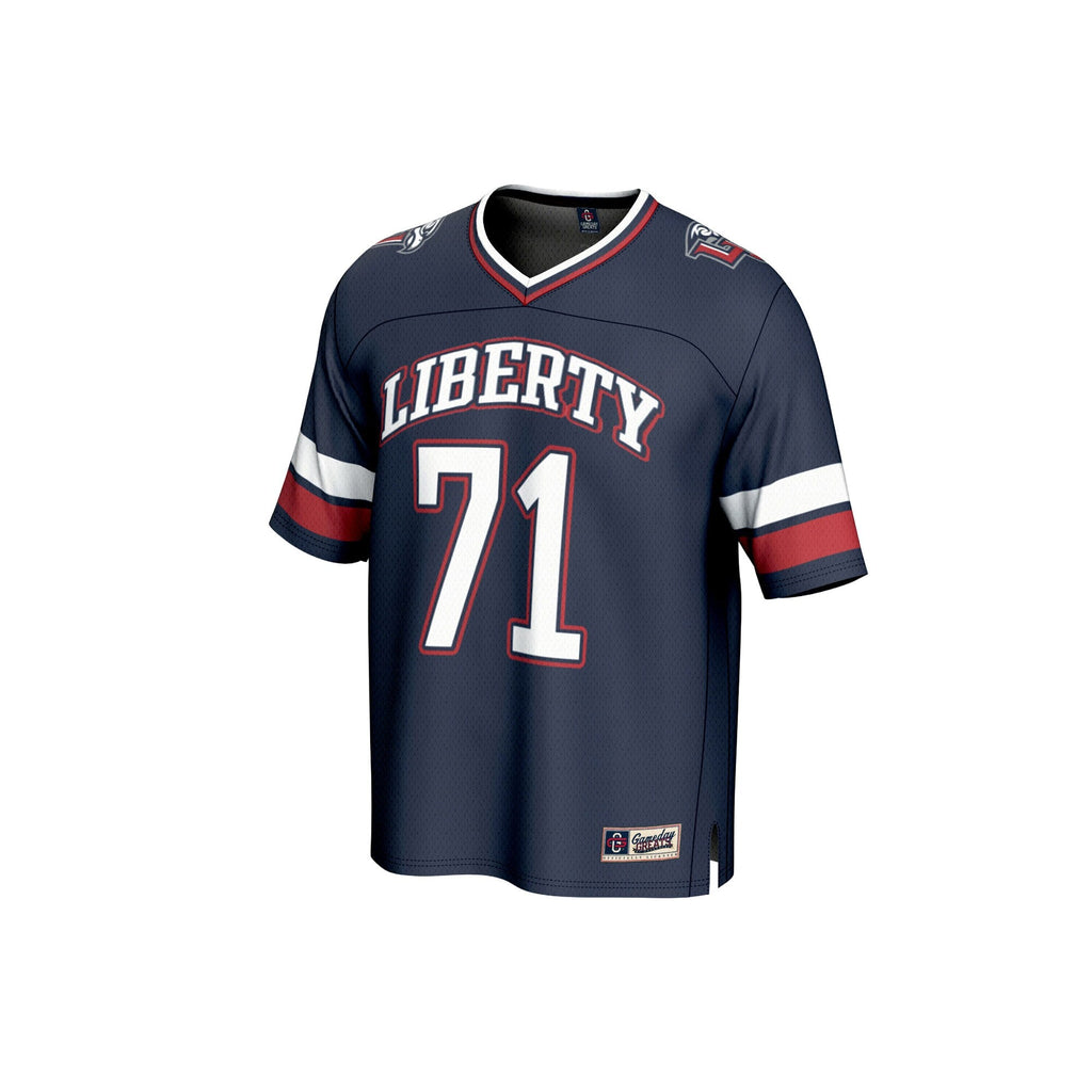 #71 Navy Liberty Flames Lightweight Football Fashion Jersey