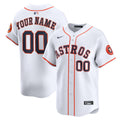 Houston Astros White Home Limited Custom Baseball Jersey