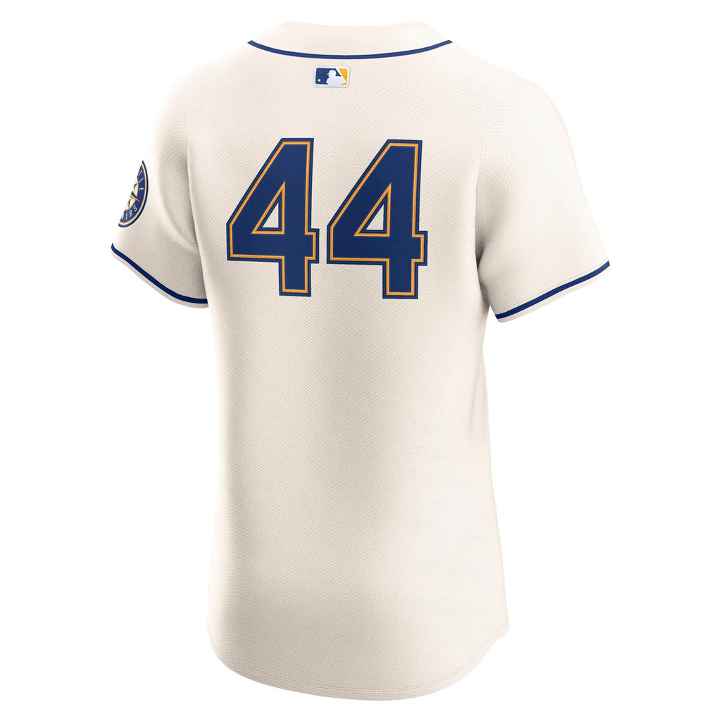 Seattle Mariners Julio Rodríguez Cream Alternate 2 Elite Player Baseball Jersey