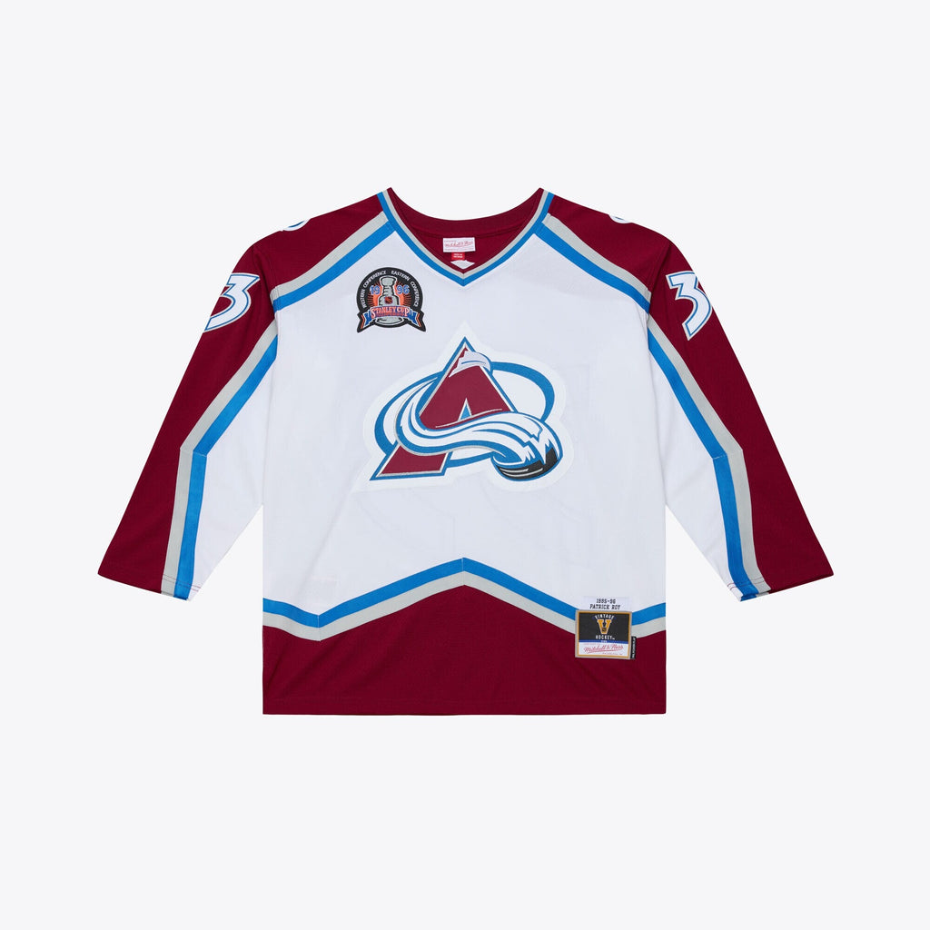 Colorado Avalanche Patrick Roy White 1995 Power Play Jersey
