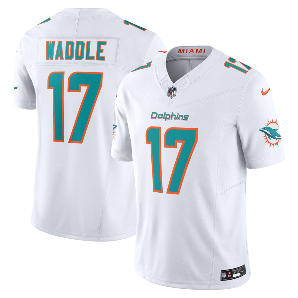Miami Dolphins Jaylen Waddle White Vapor F.U.S.E. Limited Football Jersey