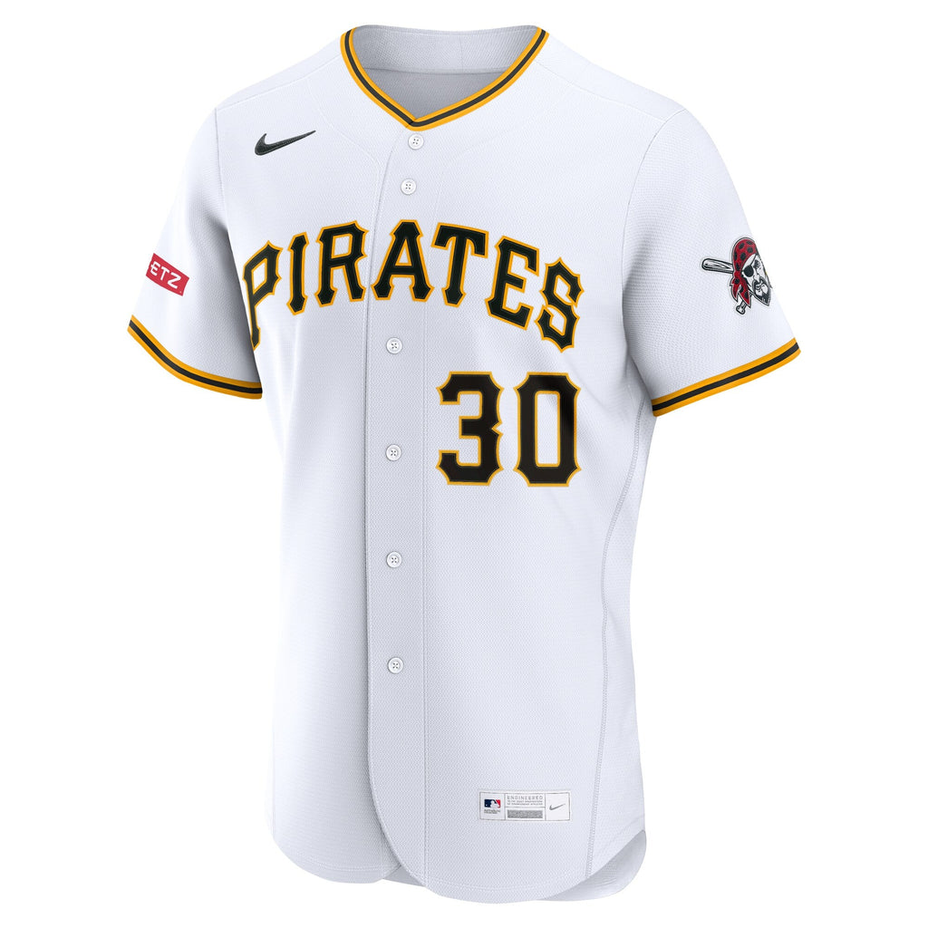 Pittsburgh Pirates Paul Skenes White Home Sponsor Patch Baseball Jersey