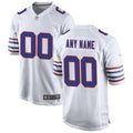 Buffalo Bills White Alternate Custom Game Football Jersey